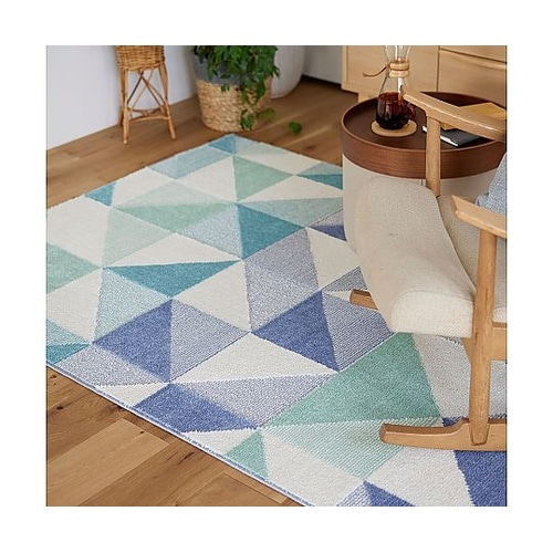 ラグ シーン 130×190cm ブルー