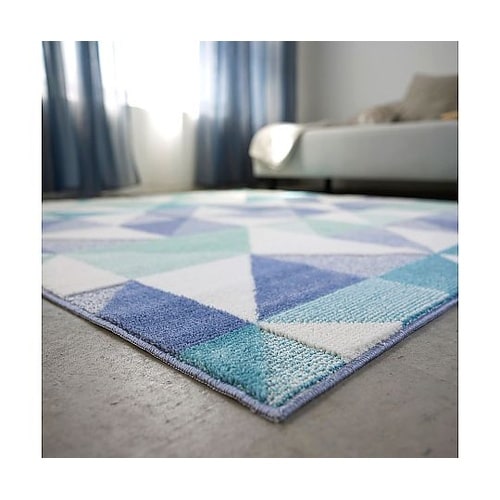 ラグ シーン 190×190cm ブルー