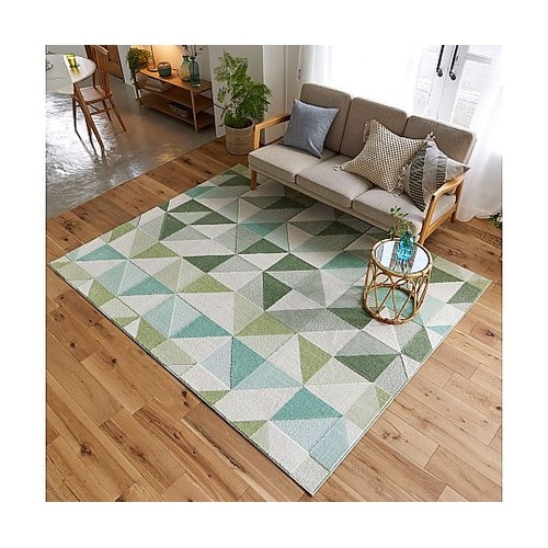 ラグ シーン 190×190cm グリー