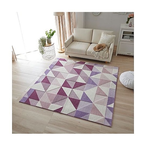 ラグ シーン 190×190cm パープ