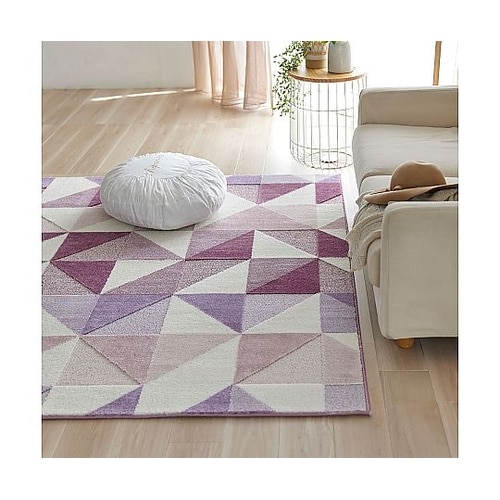 ラグ シーン 190×190cm パープ