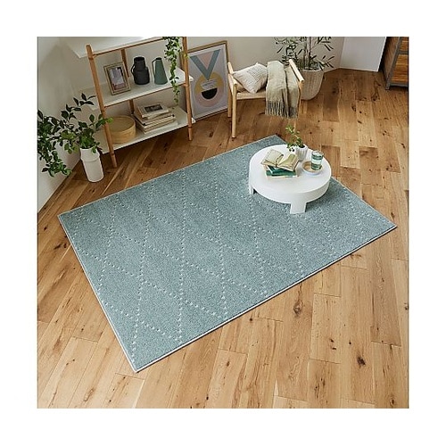 ラグ ポント 90×130cm ブルーグ