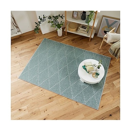 ラグ ポント 90×130cm ブルーグ