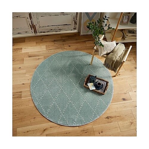 ラグ Mポント 150×150cm ブル