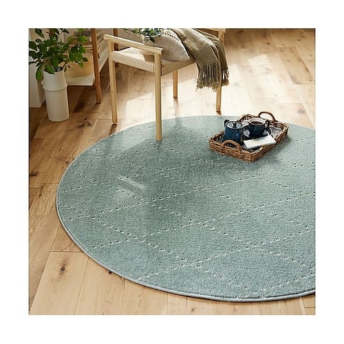 ラグ Mポント 150×150cm ブル