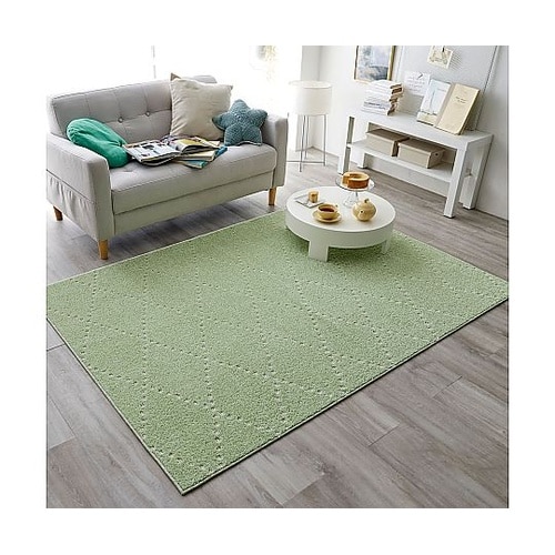 ラグ ポント 130×185cm グリー