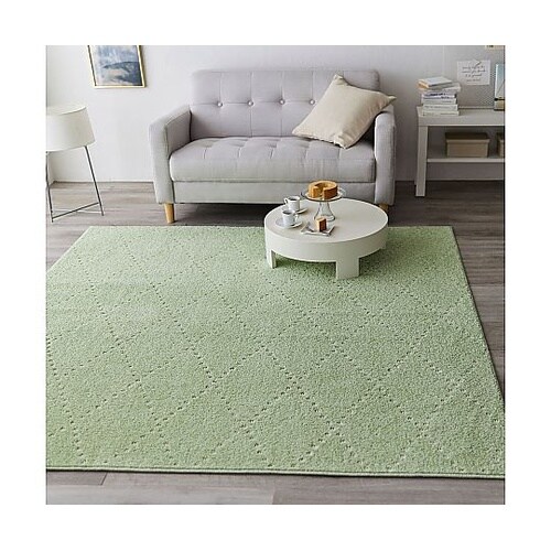 ラグ ポント 185×185cm グリー