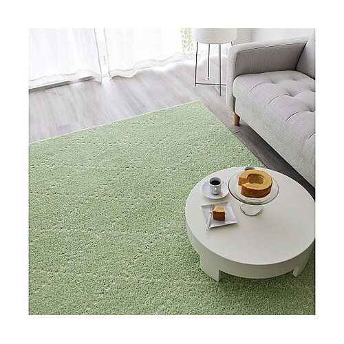 ラグ ポント 185×185cm グリー