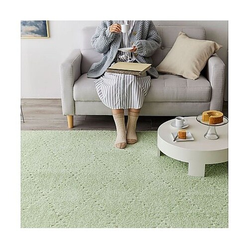 ラグ ポント 185×185cm グリー