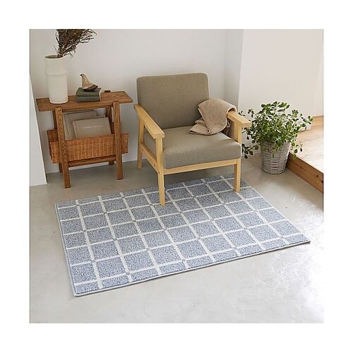 ラグ オセロ 90×130cm ブルー