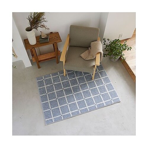 ラグ オセロ 90×130cm ブルー