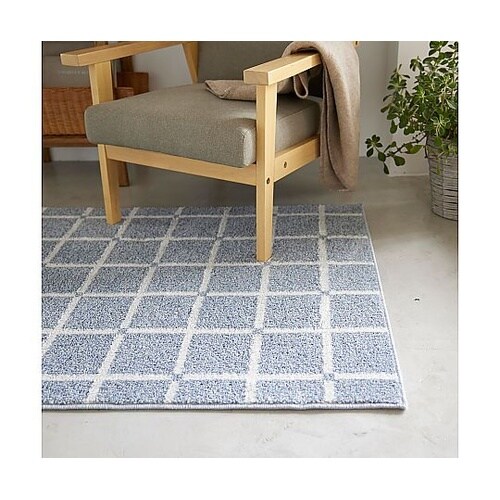 ラグ オセロ 90×130cm ブルー
