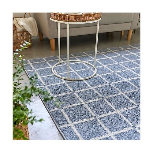 ラグ オセロ 185×185cm ブルー