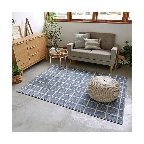 ラグ オセロ 185×240cm ブルー