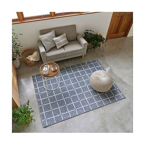 ラグ オセロ 185×240cm ブルー