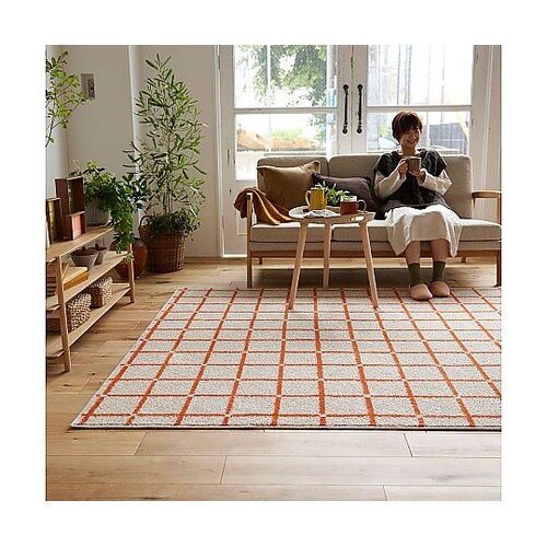 ラグ オセロ 185×240cm オレン