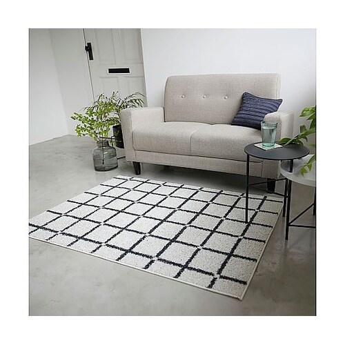 ラグ オセロ 90×130cm ホワイト