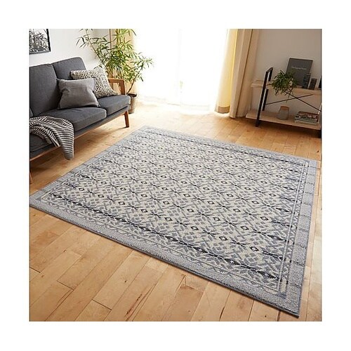 ラグ ウールスノー 190×190cm