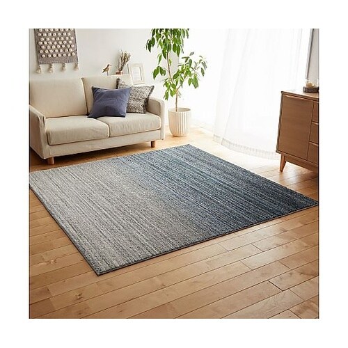 ラグ オンブレー 190×190cm ブ