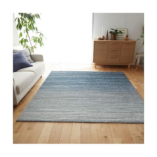 ラグ オンブレー 190×190cm ブ