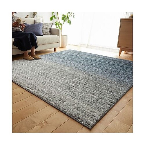 ラグ オンブレー 190×190cm ブ