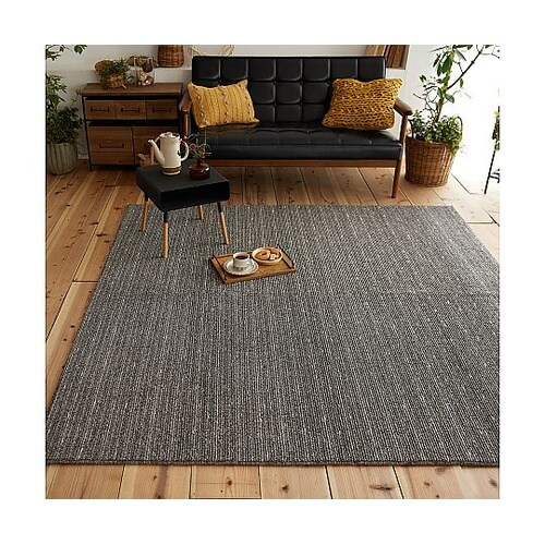 ラグ ロングウッド 185×185cm