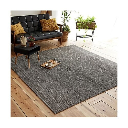 ラグ ロングウッド 185×185cm