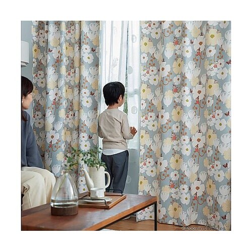 MOOMIN 遮光カーテン ライニーフラ
