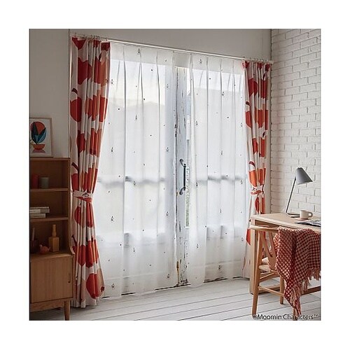MOOMIN レースカーテン リンゴガブ