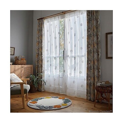 MOOMIN レースカーテン おしりドッ