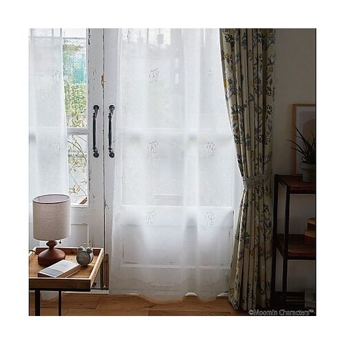 MOOMIN レースカーテン ニョロニョ