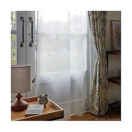 MOOMIN レースカーテン ニョロニョ