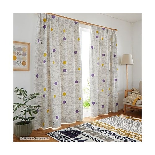 MOOMIN 遮光カーテン カラーサーク