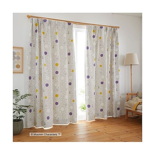 MOOMIN 遮光カーテン カラーサーク
