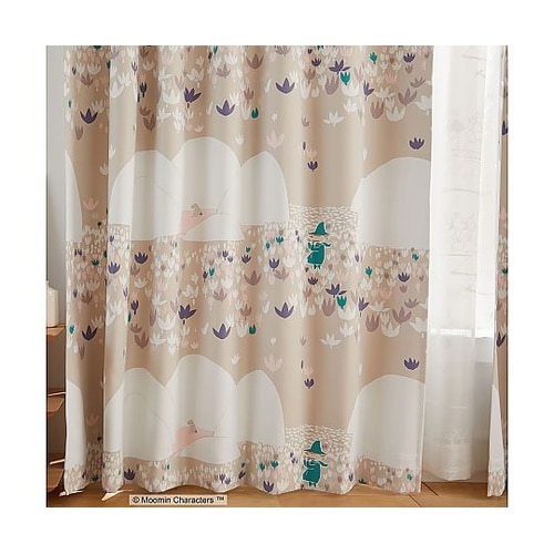 MOOMIN 遮光カーテン ソフトメロデ