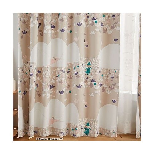 MOOMIN 遮光カーテン ソフトメロデ
