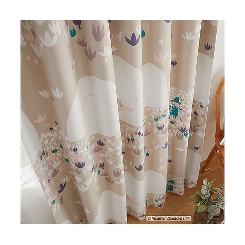 MOOMIN 遮光カーテン ソフトメロデ