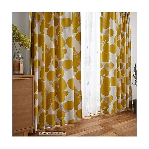 MOOMIN 遮光カーテン ロックパター