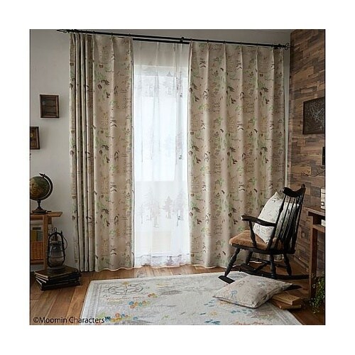 MOOMIN 遮光カーテン ムーミンダニ