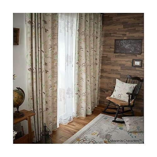 MOOMIN 遮光カーテン ムーミンダニ