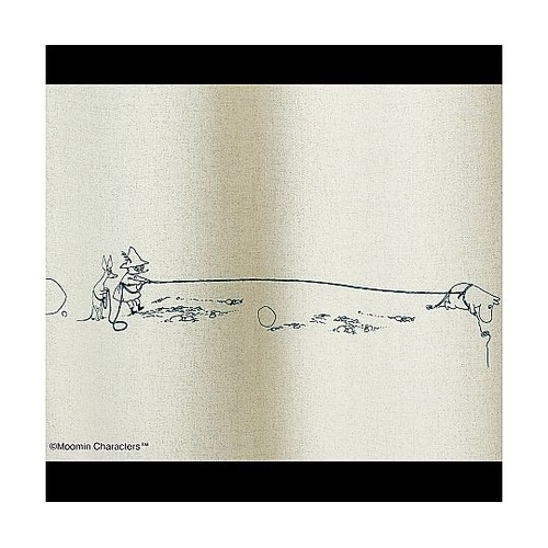 MOOMIN 遮光カーテン デニムボーダ