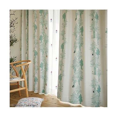 MOOMIN 遮光カーテン プートドレー
