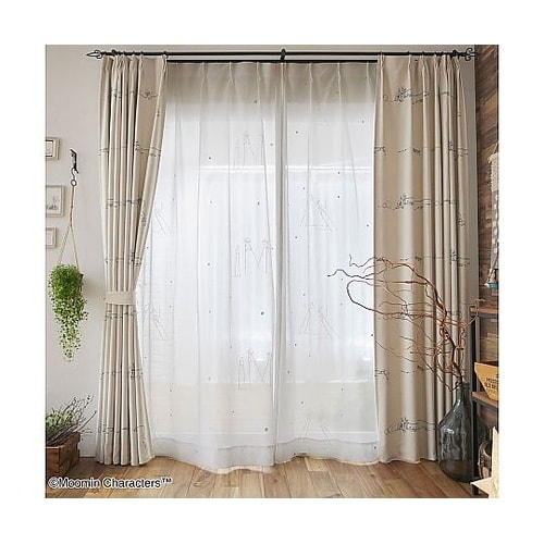 MOOMIN レースカーテン タケウマボ