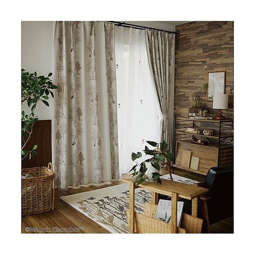 MOOMIN 遮光カーテン プートドレー