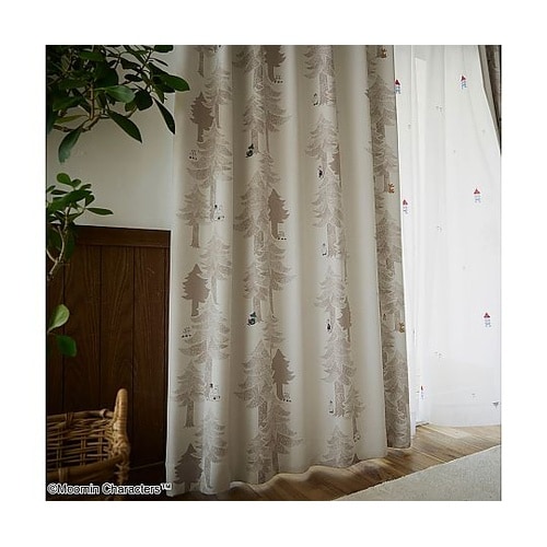 MOOMIN 遮光カーテン プートドレー