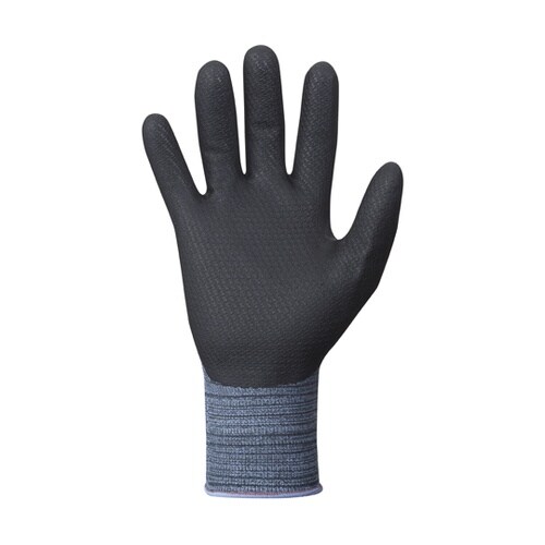 スマホ対応ニトリルパーム手袋 M グレー