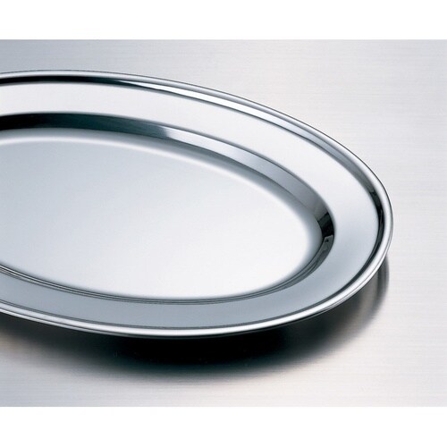 #92109 ステン巻渕小判皿9吋