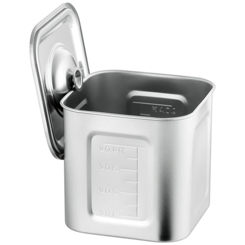 ステン目盛付角ポット