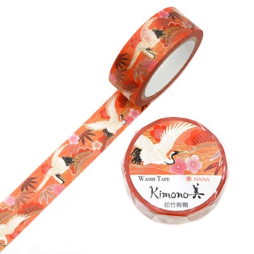 GR−1091 kimono美 松竹梅鶴