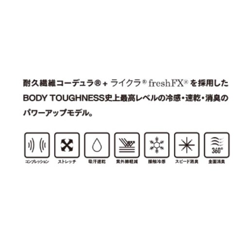 EVO ロングハイネックシャツ ブラック3L